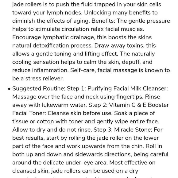 SECRET COLLAGEN Purifying Milk Cleanser & Toner with Miracle Jade Roller - Picture 8 of 9